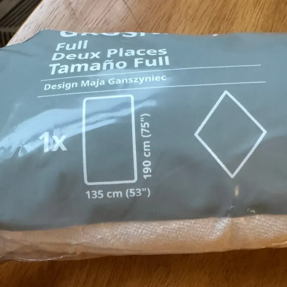 Ikea Grusnarv Waterproof Mattress Pad Protector Full Size new in package
